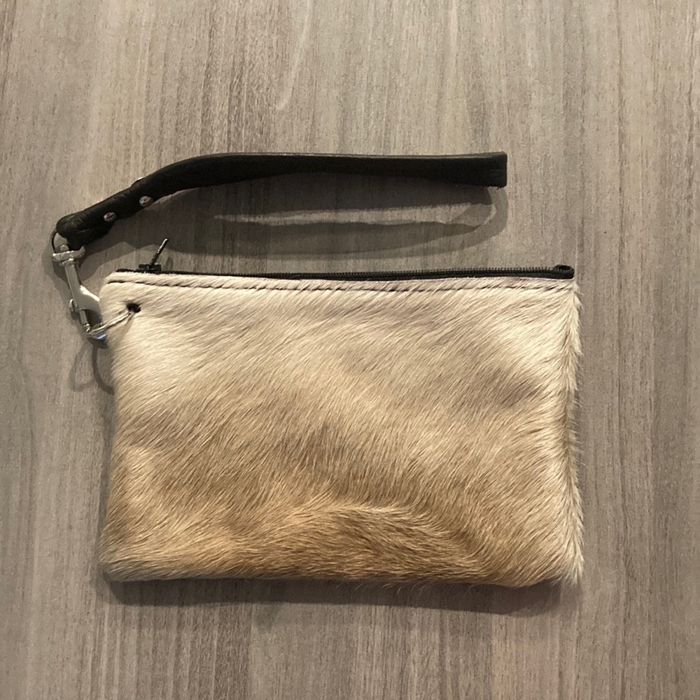 Cow hide small hand bag